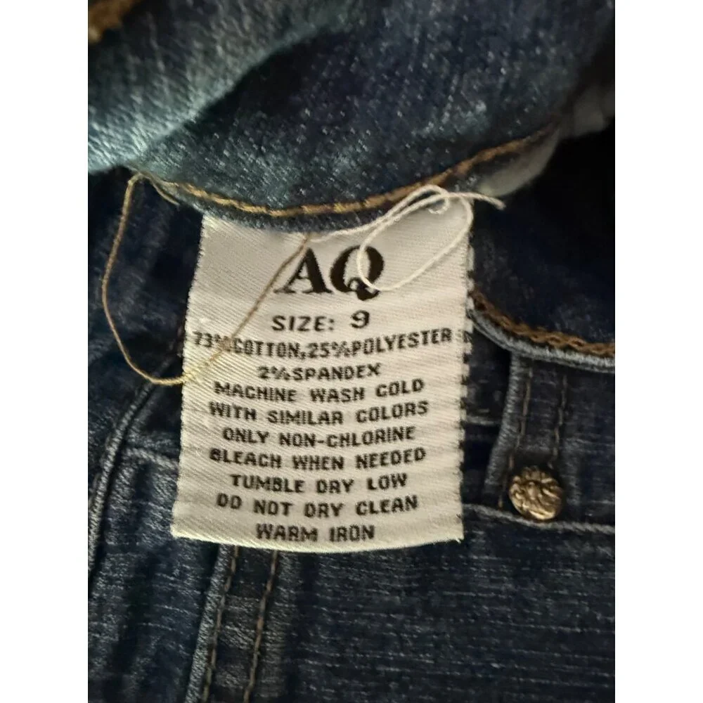 American Quality Denim DIY Cut Off Jean Shorts  Juniors Size 9 Medium Wash